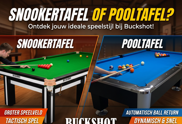 Snookertafel of pooltafel: wat zijn de verschillen in spel, tafel en accessoires?