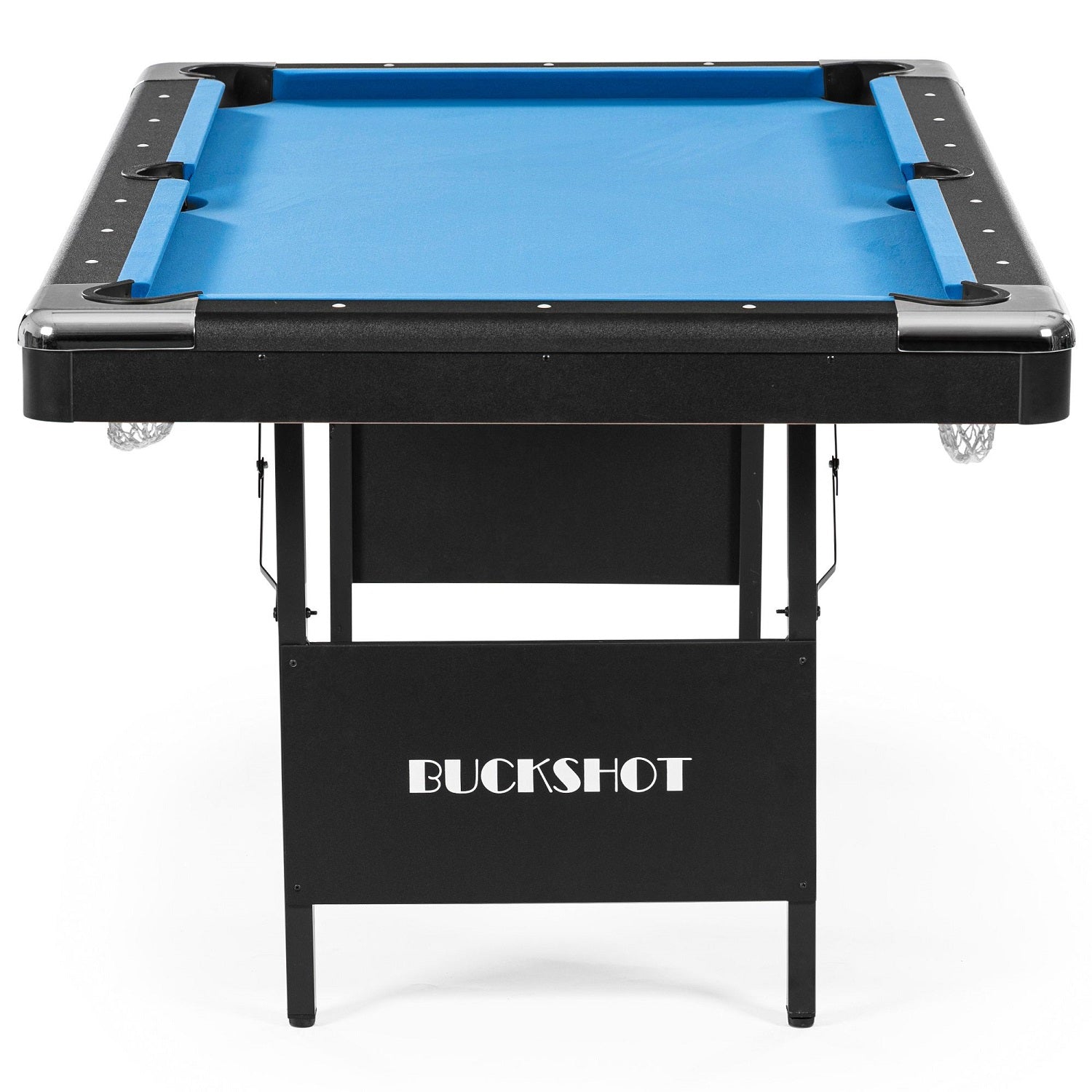 BuckShot Pooltafel Atlanta 6ft - Inklapbare poten - Blauw