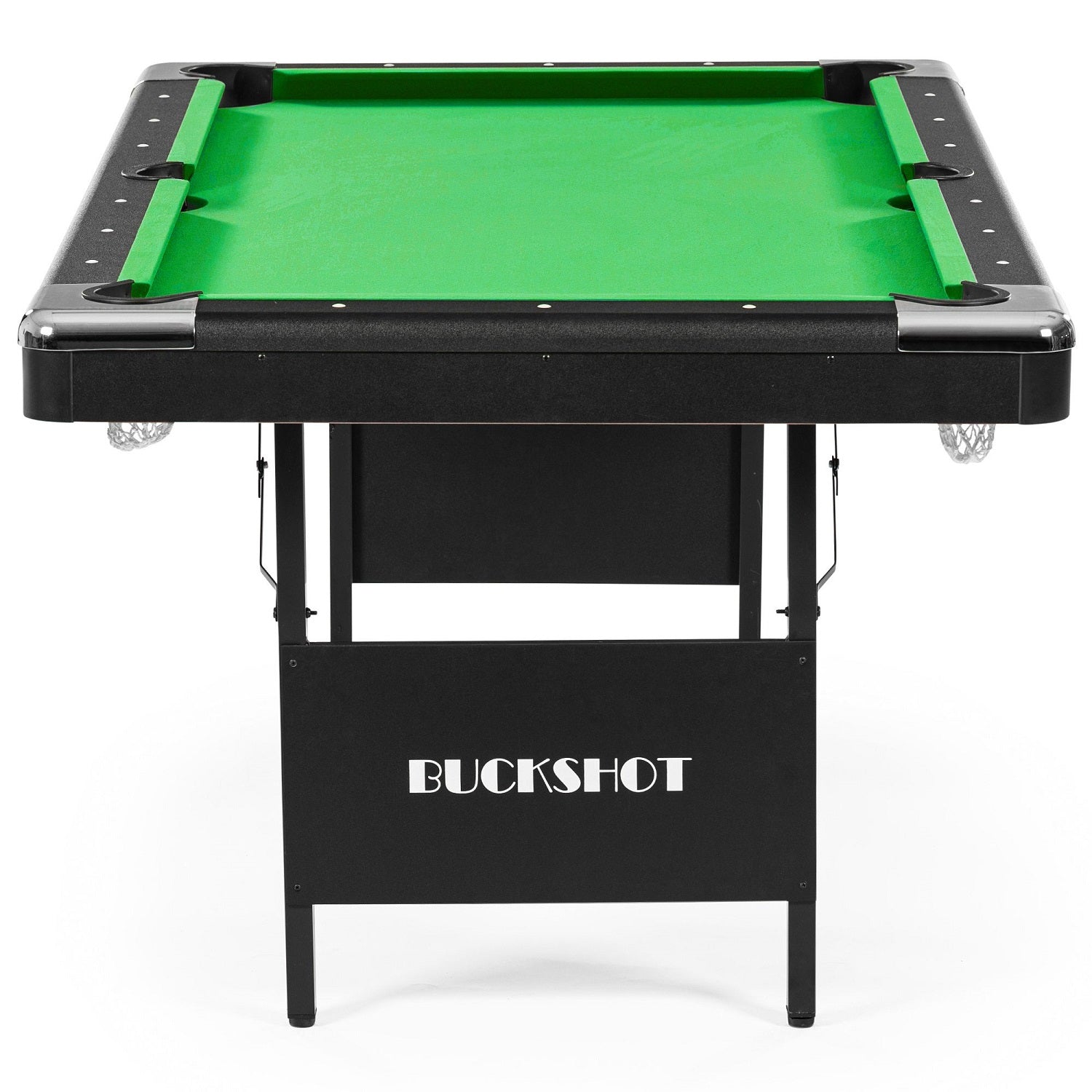 BuckShot Pooltafel Atlanta 6ft - Inklapbare poten - Groen