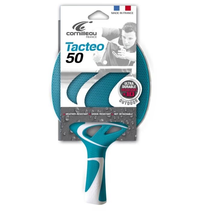 Cornilleau tafeltennis batje Tacteo 50 turquoise